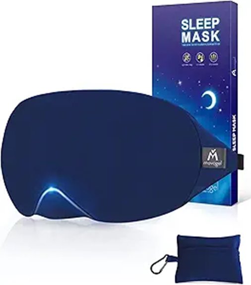 Best Sleep Masks For Plane Naps Without Pressure 6 mavogel cotton sleep mask