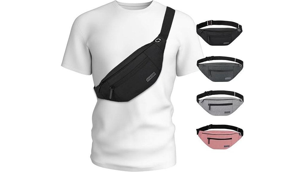Crossbody Waist Packs For Travelers That Keep You Organized 1 maxtop large 4 zip pack