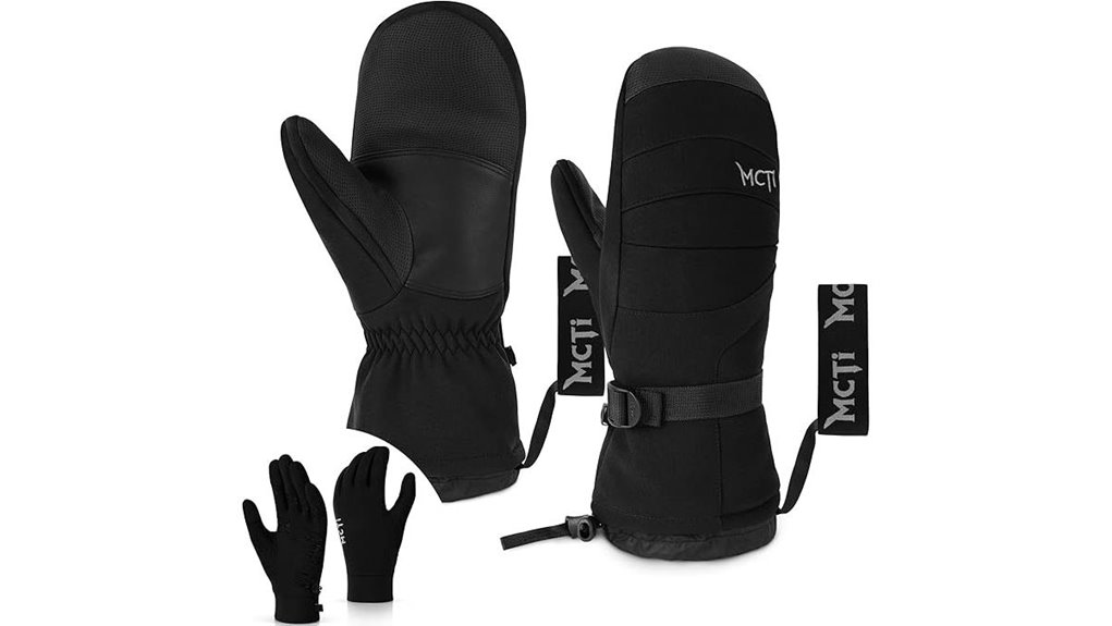 Travel Mittens With Removable Liners for Versatile Warmth 2 mcti 2 in 1 waterproof gloves