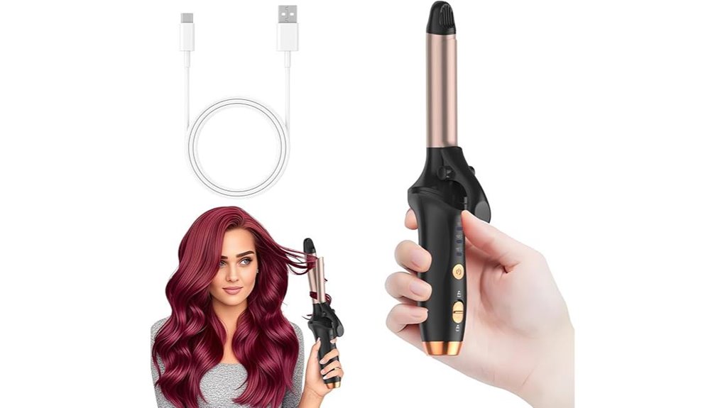 medium long cordless curler