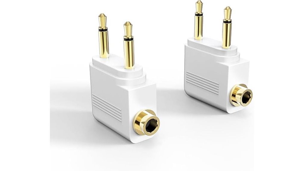 Best Airplane Headphone Adapters for Simple Travel Backups 14 mee dual 3 5mm adapter