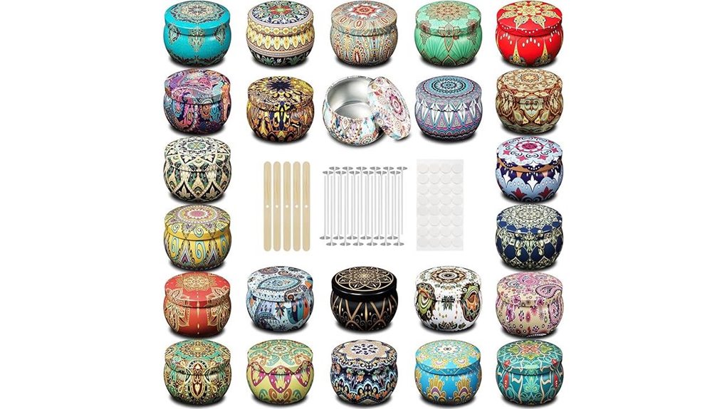 Travel Candles (Tin Containers) That Light Up Your Adventure 8 meiglow 24 count 5 4oz tins