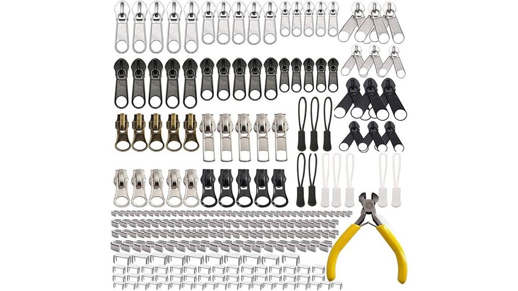 Travel Repair Kits for Bags and Zippers (Screws, Clips, Fixes) 1 meikeer 252 piece zipper kit