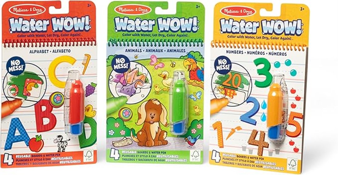 Must‑Hold Water Wow Activity Books That Keep Messes at Bay 13 melissa water wow animal pack