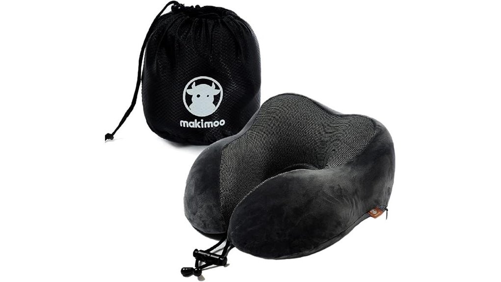 Travel Neck Pillows for Window Seats (Support Without Bulk) 10 memory foam 360 support