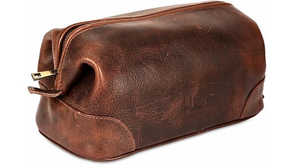 Travel Shaving Kits (All‑in‑One Organizers): Groom Wherever You Go 13 men s 10 inch leather dopp