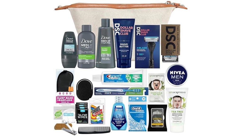 TSA-Friendly Grooming Kits That Stop Trunk Confiscations 10 men s 35 piece canvas bag