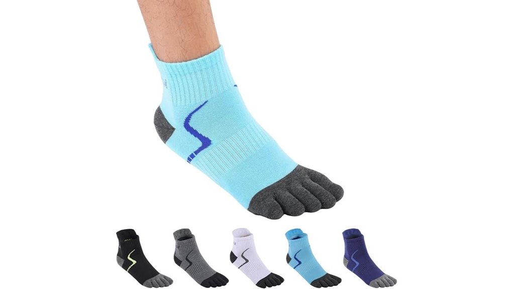 Top Toe Socks (Anti-Blister) That Keep Feet Blister-Free 12 men s anti blister five finger socks