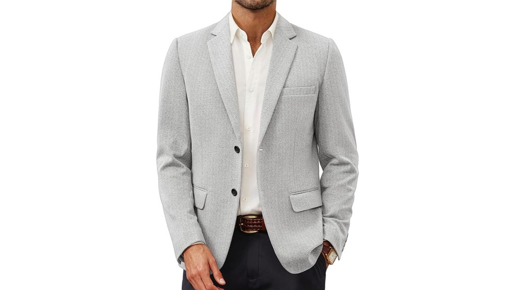 Travel Blazers (Wrinkle-Free & Unstructured) Keep You Sharp 8 men s herringbone blazer jacket