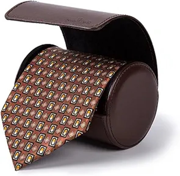 men s pu tie organizer