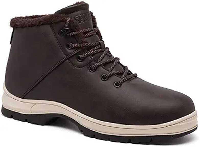 Best Traction-Friendly Winter Boots for Travel Lightweight 2 men s water resistant fur lined boots