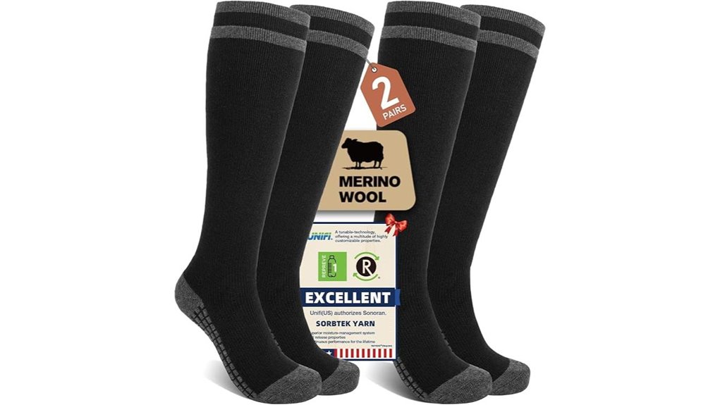 merino compression knee high socks