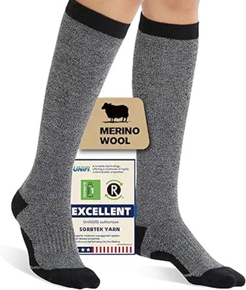 merino compression knee socks