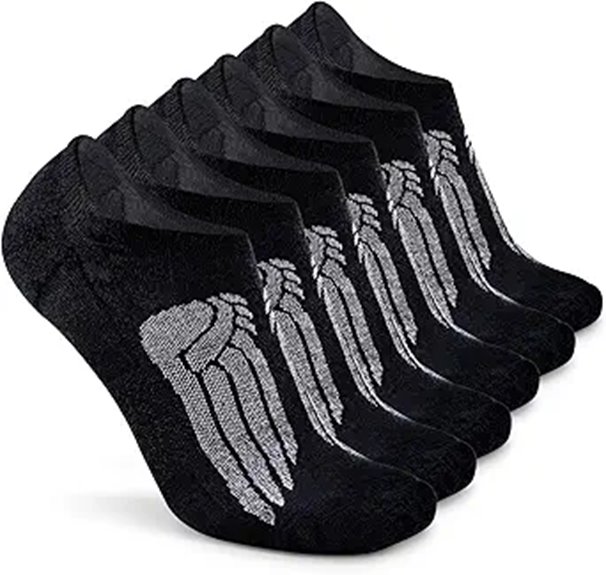 merino no show running socks