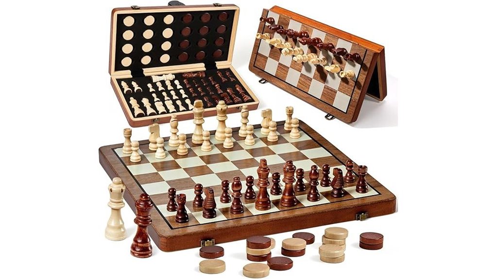merrypony magnetic chess checkers