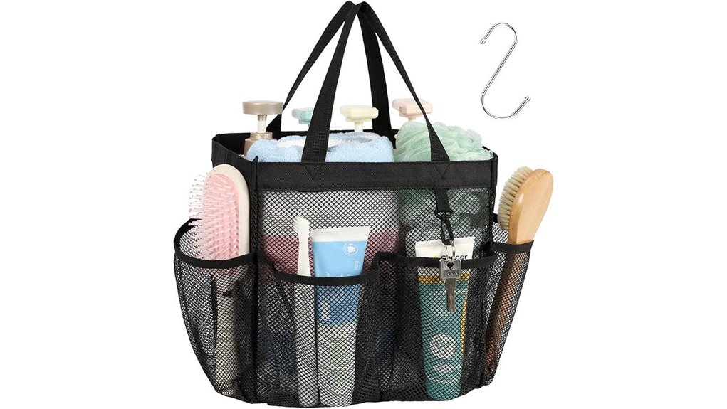 Fast-Dry Mesh Hostel Shower Caddies Every Traveler Needs 4 mesh 7 pocket quick dry caddy