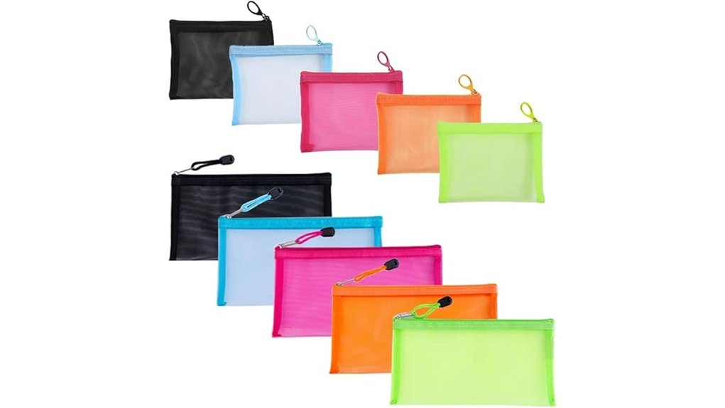 Best Travel Pouches for Tiny Treasures: Zip or Drawstring 12 mesh pouches and holders