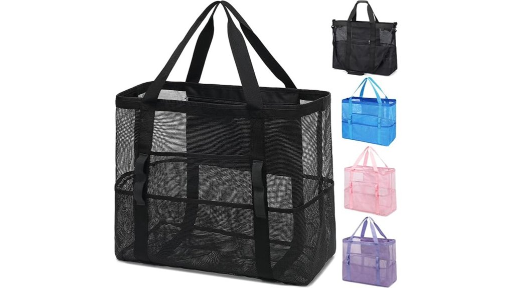Top Mesh Bags to Organize Your Beach Toy Collection 4 mesh zipped pool tote
