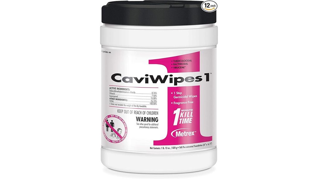 metrex caviwipes disinfectant towelettes