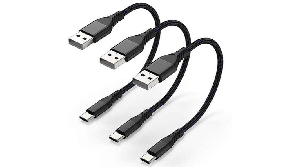 Short Charging Cables for Airports (No Cable Sprawl) On-the-Go 9 mfi 8 usb c trio