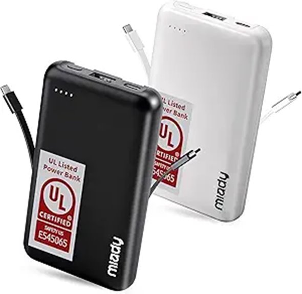 Top Pocketable Ultralight Power Banks for Day Tours 3 miady 2 pack 5000mah bank