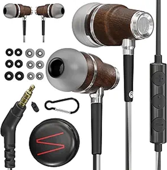 Noise-Isolating Wired Earbuds Your Plane Backup Must-Have 6 mic noise cancelling wired earbuds