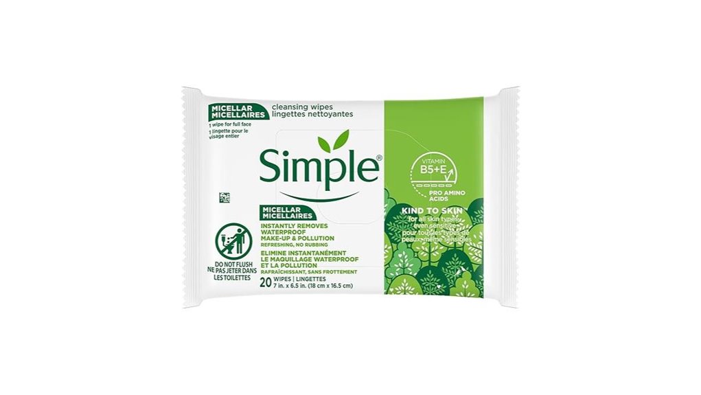 Micellar Water Wipes (Travel Pack) Keep Skin Spotless on Go 5 micellar makeup remover wipes