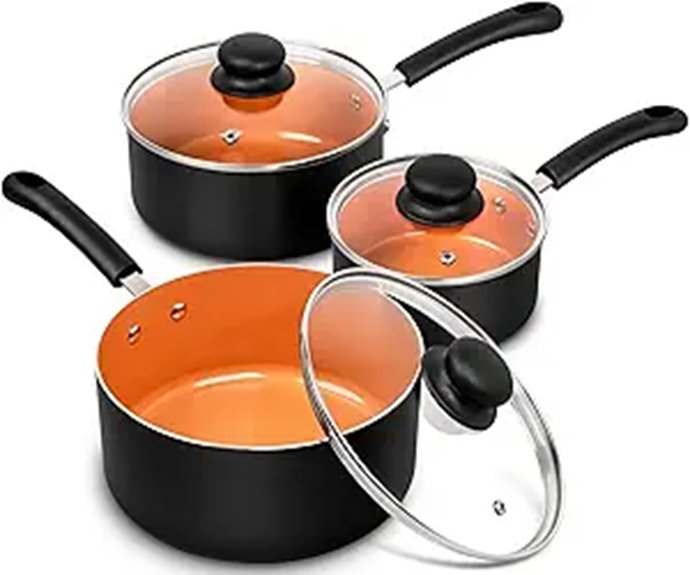 Best Saucepan Sets Every Chef Swears By 2 michelangelo nonstick induction saucepans