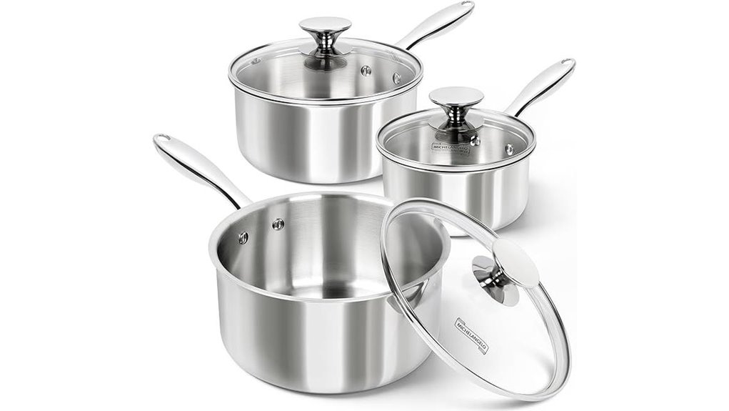 Best Saucepan Sets Every Chef Swears By 15 michelangelo stainless steel saucepan set