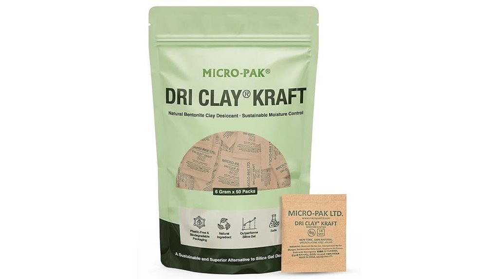 Mini Dehumidifier Packs (Moisture Absorber) Keep Spaces Dry 7 micro clay desiccant packs