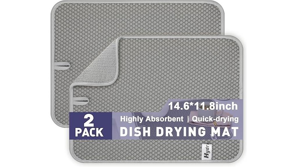 Packable Dish‑Drying Mats for Travel Kitchens Keep Spotless 1 microfiber gray dish mat