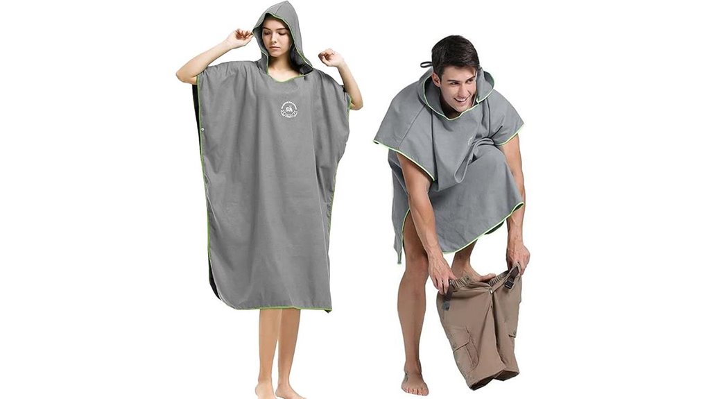 microfiber hooded surf poncho