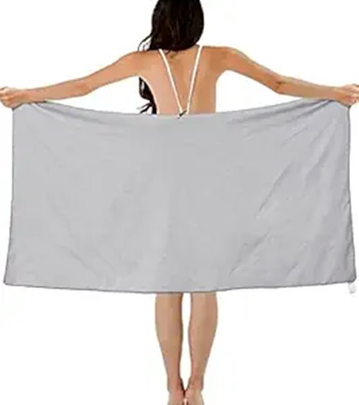 Quick-Dry Travel Towels (Small + Large): Traveler's Favorite 12 microfiber quick dry beach towel
