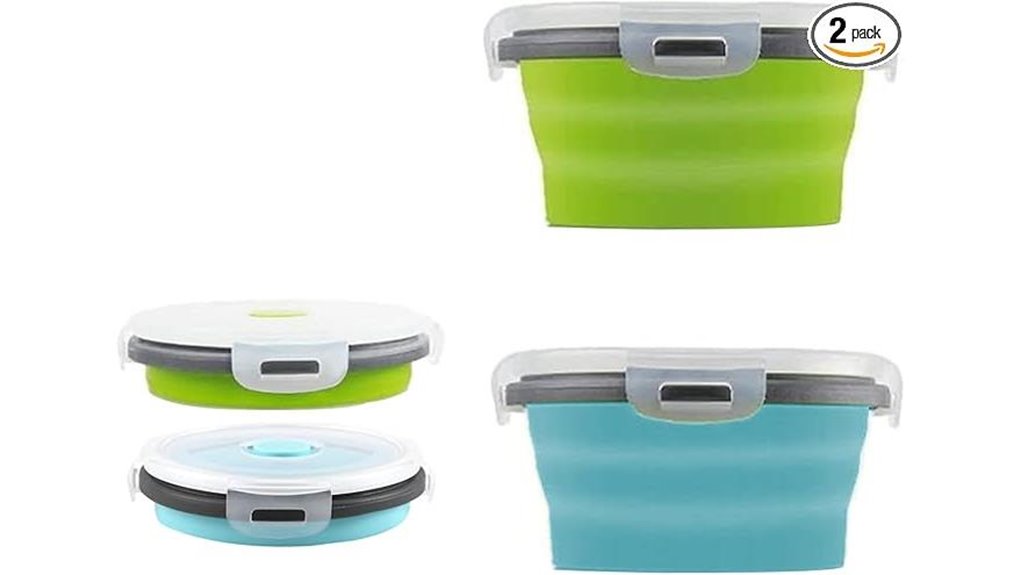 microwave safe collapsible silicone bowls