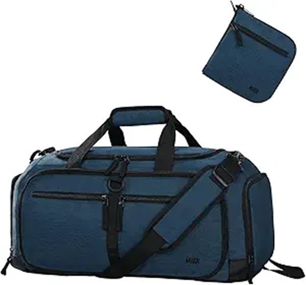 Best Foldable Travel Duffels With End Shoe Pockets 13 mier 50l foldable duffle