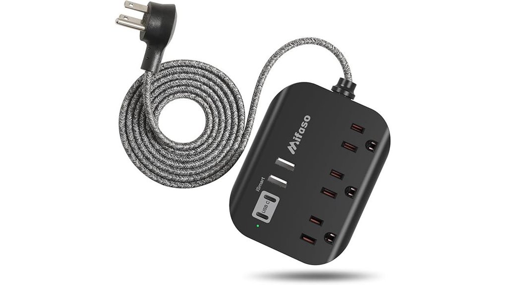 Compact Travel Power Strips (More Outlets) Power Your Trips 9 mifaso 5ft usb strip