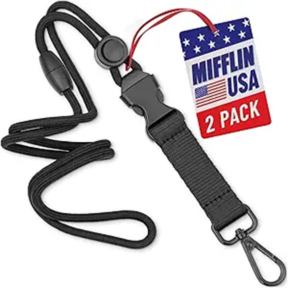 Top Travel Lanyards with Breakaway Clasps: Safe & Secure 2 miffin breakaway key lanyard