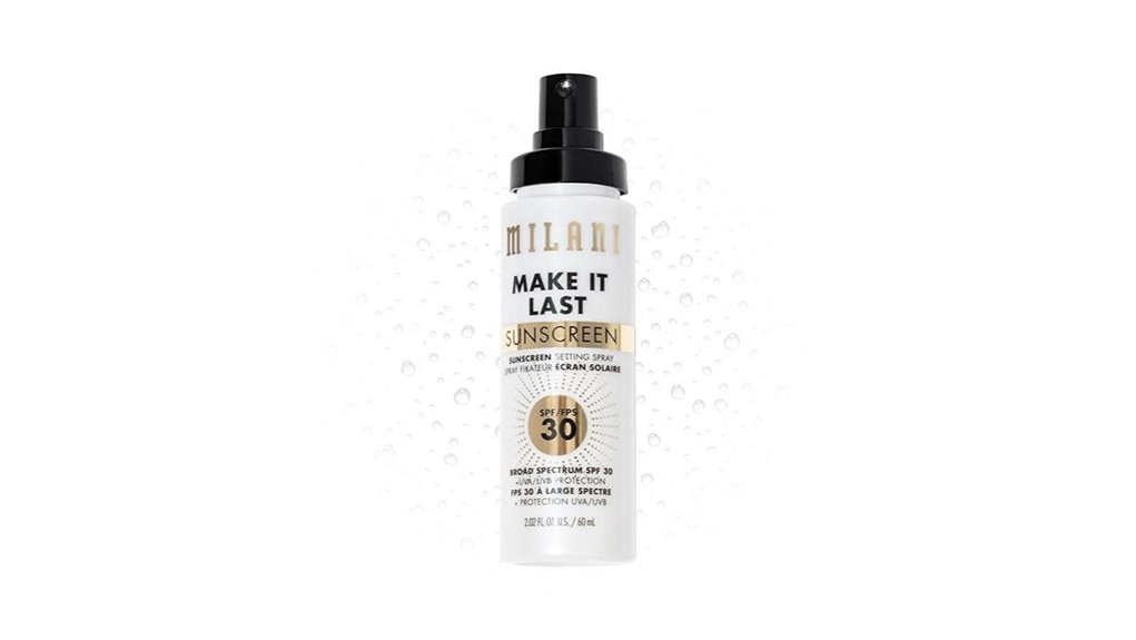 SPF Face Mists For Travel: Keep Makeup Fresh All Day Long 6 milani spf30 setting primer