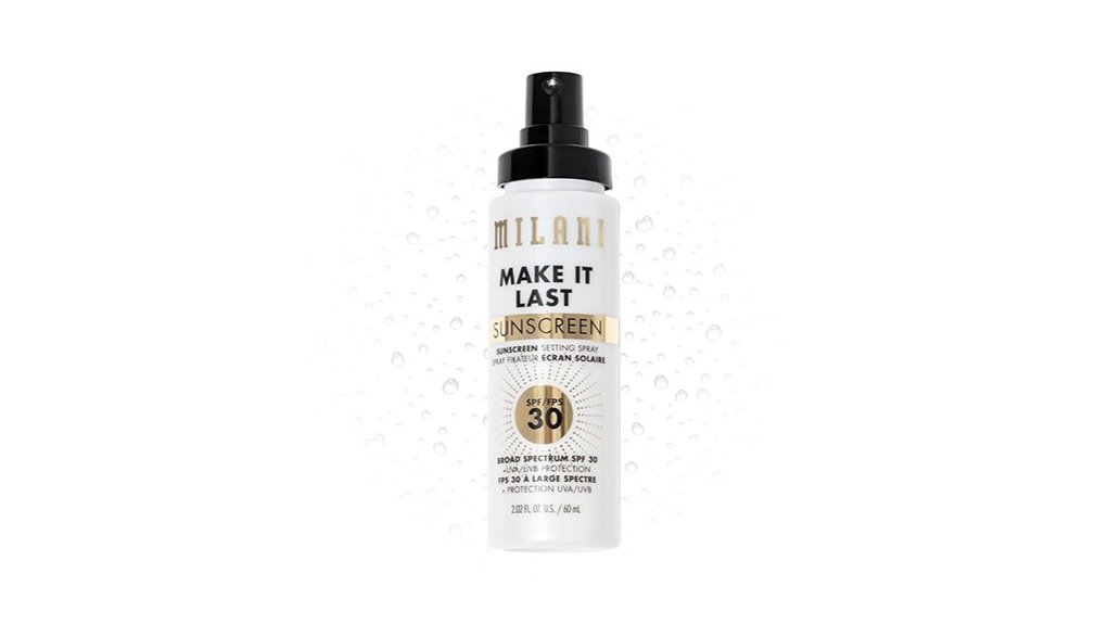 Top Sunscreen Face Mists Travelers Reapply Over Makeup 7 milani spf 30 sunscreen