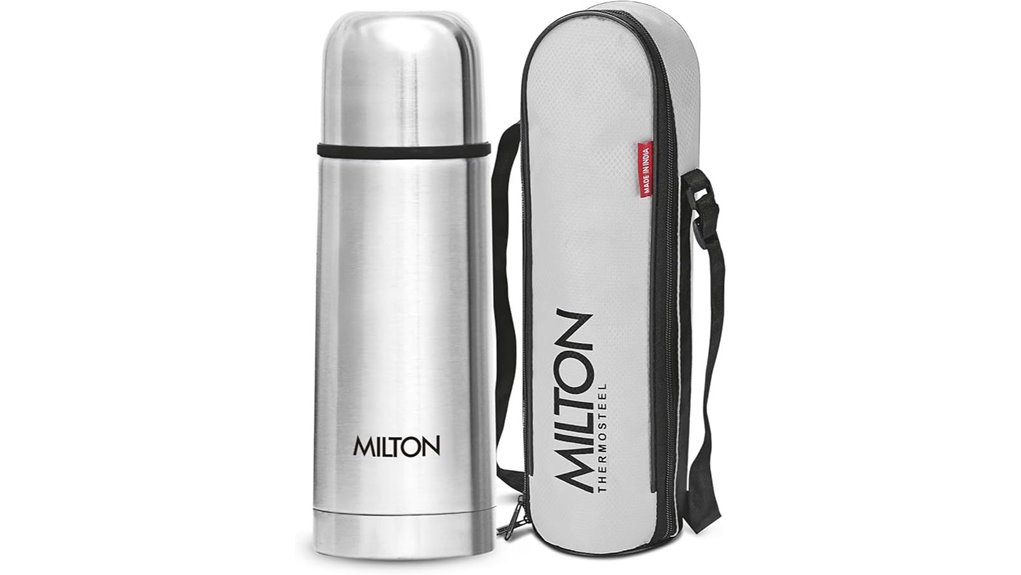 milton thermosteel 350ml flip flask