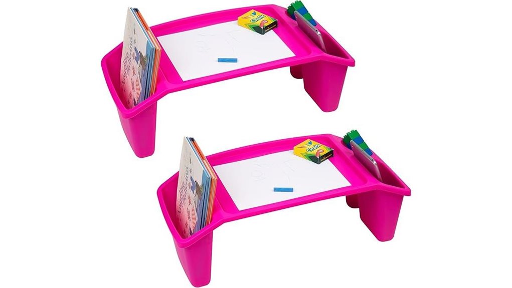 mind reader pink lap desk