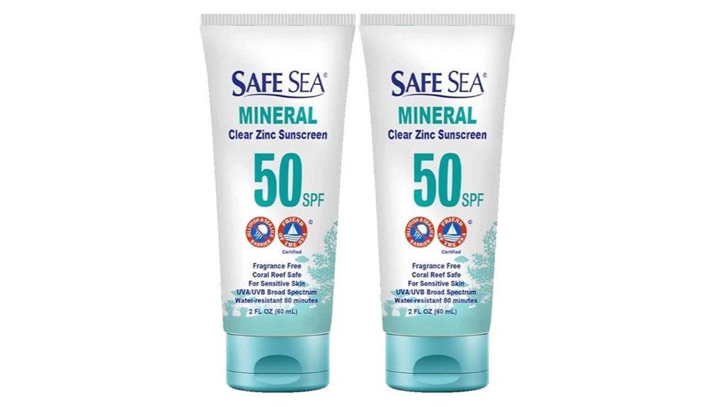 mineral spf50 zinc sunscreen