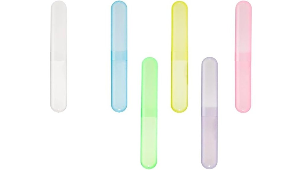 Best Travel Toothbrush Cases That Dry Instantly and Vent 9 mingta six color toothbrush cases