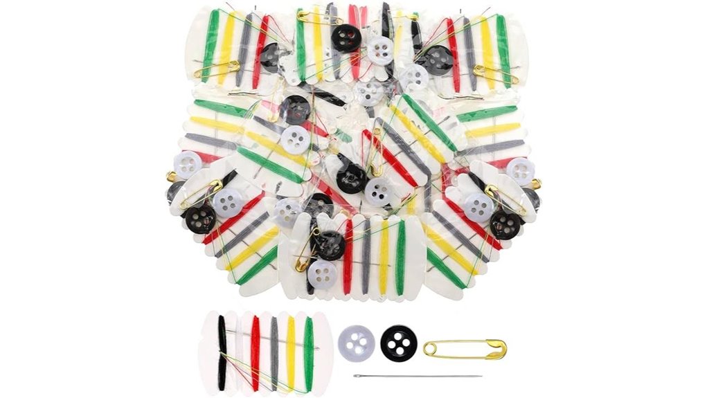 Top Sewing Kits for Travel with Safety Pins + Spare Buttons 6 mini 10 needle travel kit
