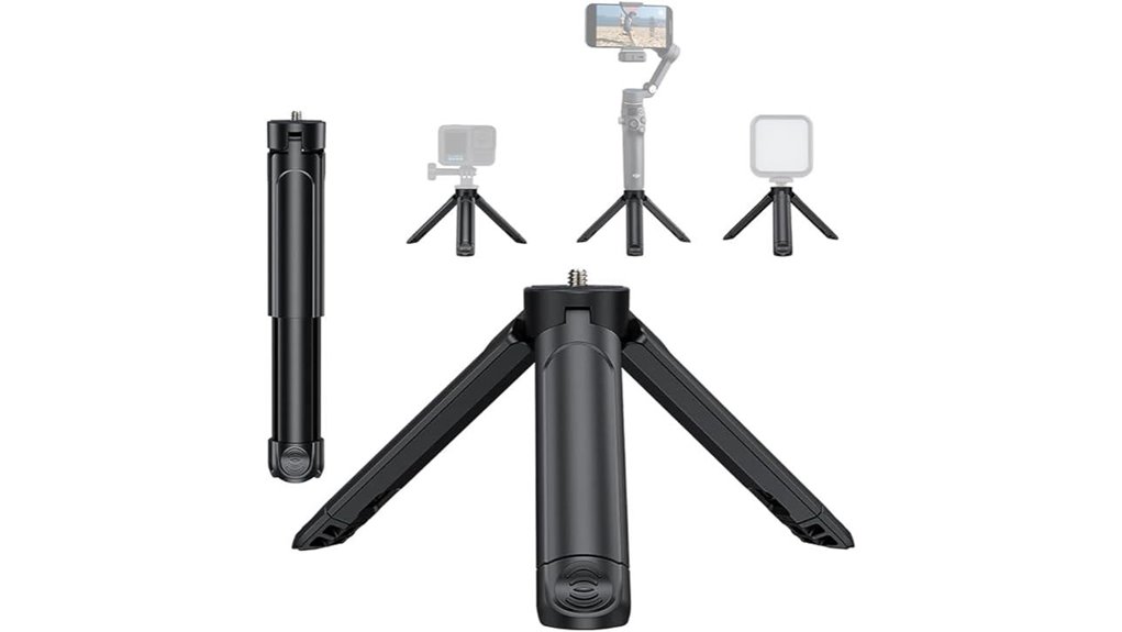 The Best Mini Tripods for Roadside Video Calls 11 mini 2 in 1 tripod head