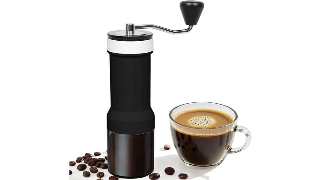 Best Manual Compact Portable Coffee Grinders for Travelers 3 mini 40 setting portable hand cranked grinder
