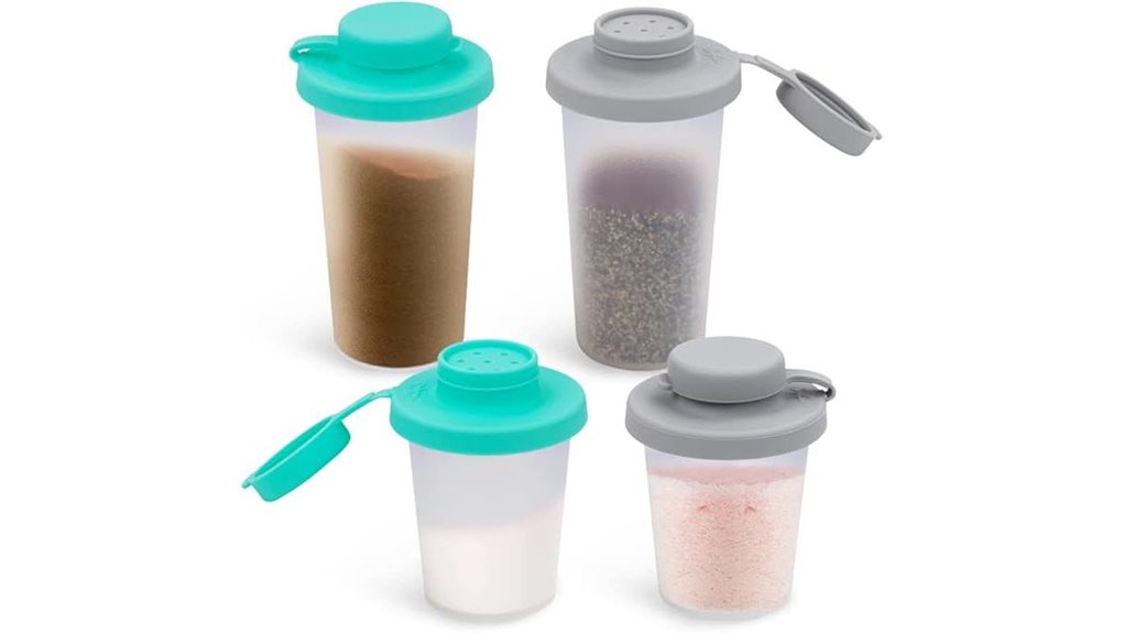Top Mini salt/pepper shaker (sealed) That Keeps Seasoning Fresh 11 mini 4 5oz moisture proof shakers