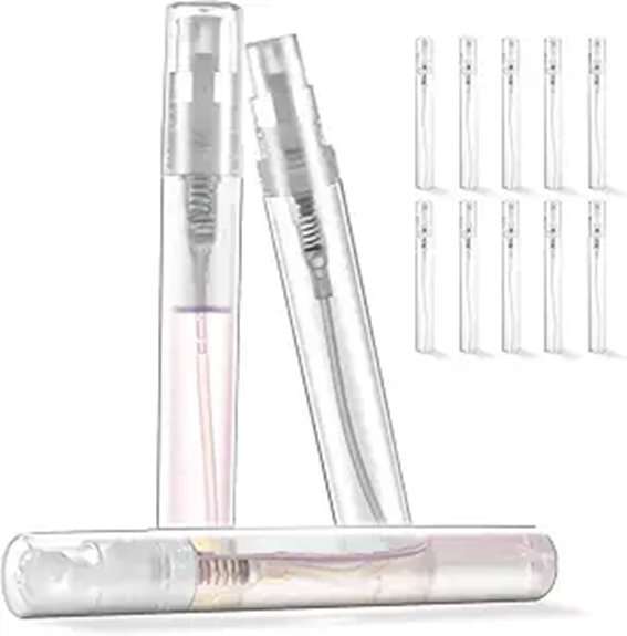 Top Refillable Perfume Sprays (Sturdy Atomizers) Perfumers Love 8 mini 5ml perfume pack