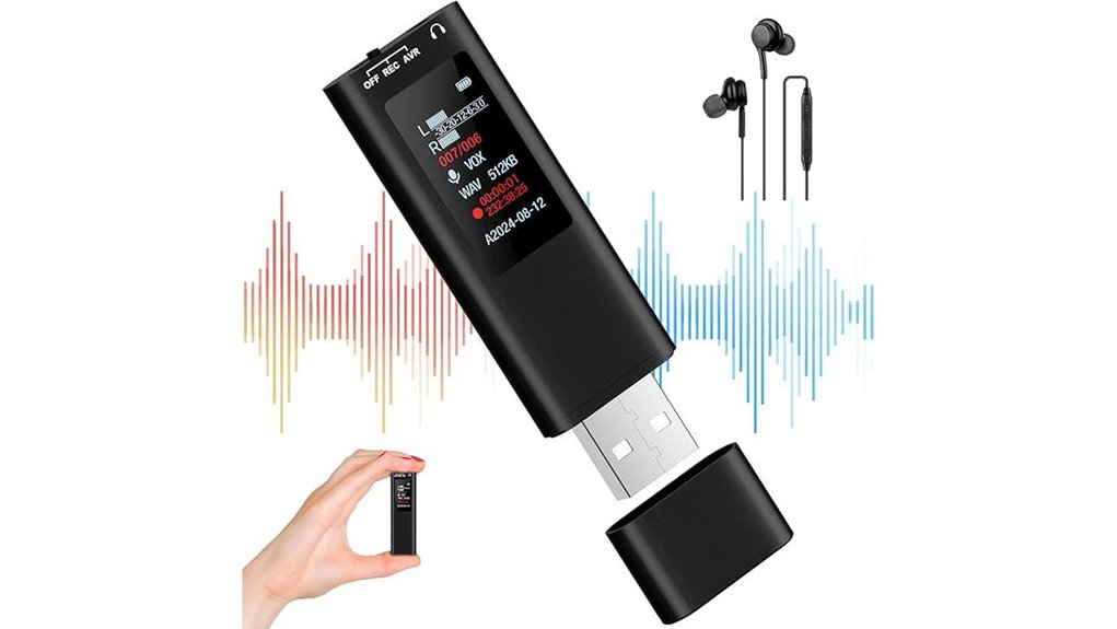 Mini Recorders for Travel Interviews with Simple Controls 11 mini 64gb voice recorder