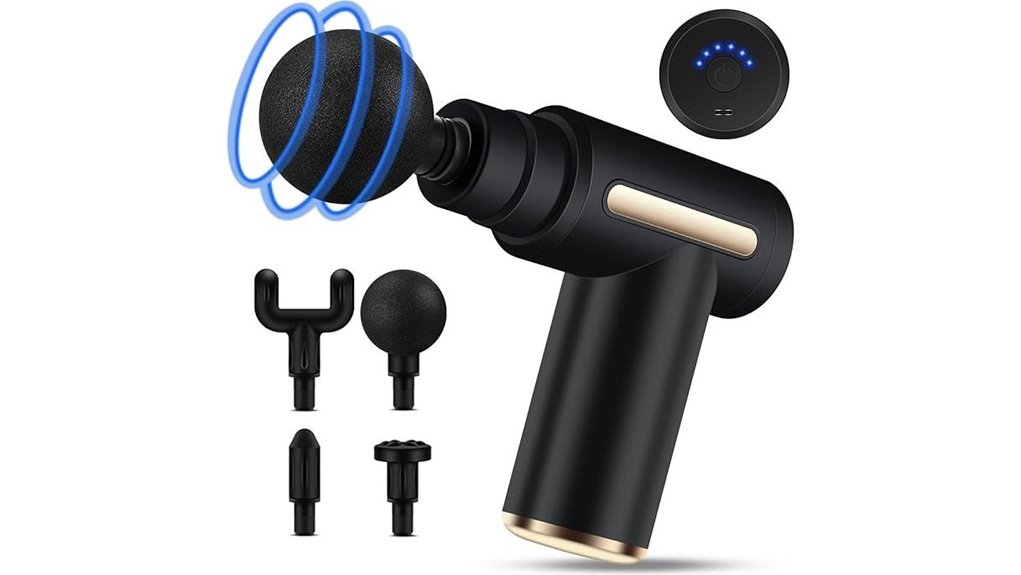 Best Travel Massage Guns (Mini Size) You’ll Want in Your Bag 14 mini 6 speed four head massager